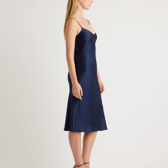 Quince 100% Washable Silk Slip Midi Dress - Picture 7 of 7